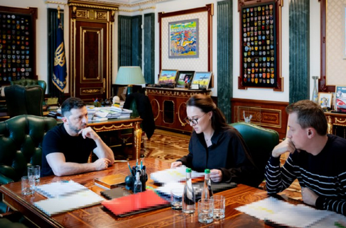 "Плівки Міндіча": Зеленський провів нараду с прем’єркою "Плівки Міндіча": Зеленський провів нараду с прем’єркою